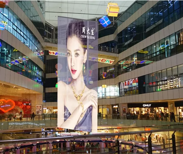 High Performance 1000x500mm Transparent Glass LED Screen 0