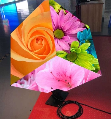 P2.5 indoor full color creative product 6 sided flexible module advertising led display screen LED Rubik's cube display