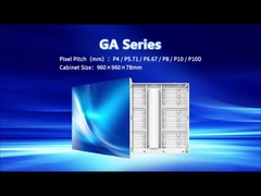 GA P10 DIP Outdoor Fixed LED Screen Display 1000nits Brightness 960*960mm