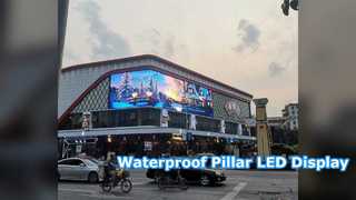 Outdoor LED Screen IP65 Waterproof Pillar Advertising