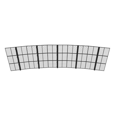 GCL 1000mm Customized Flexible Transparent LED Screen For Indoor Easy Installation