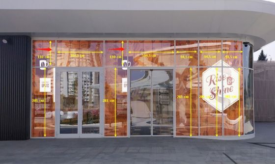 Clear Video Flexible Transparent LED Screen P10.4 Transparent LED Wall