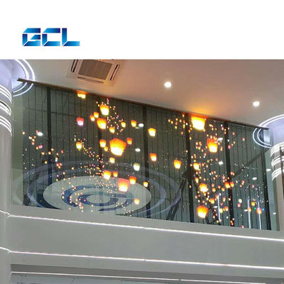 IP42 Rated P4mm Fixed Installation Transparent LED Display For Landmark Buildings
