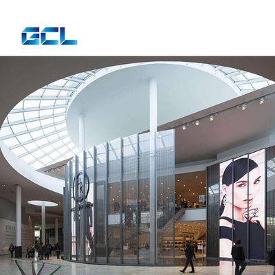IP42 Rated P4mm Fixed Installation Transparent LED Display For Landmark Buildings