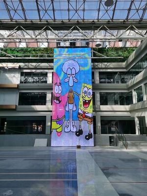 GCL 1000mm Customized Flexible Transparent LED Screen For Indoor Easy Installation