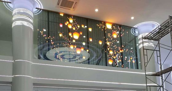High Definition GCL P3.9 Transparent LED Display Waterproof Easy Installation