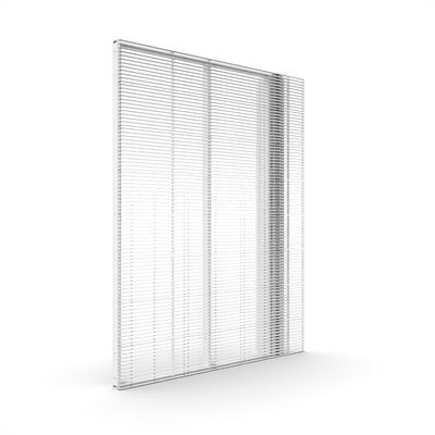 GCL Indoor Curtain Transparent LED Wall For Subway Station Advertising