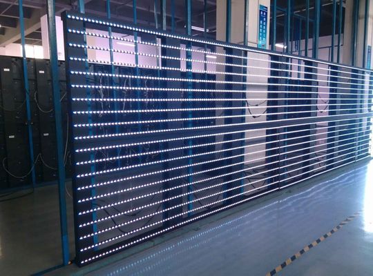 IP42 Rated P4mm Fixed Installation Transparent LED Display For Landmark Buildings
