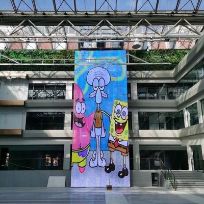 P10 LED Transparent Video Wall With 120 Degree Viewing Angle 10000 Hours Lifespan