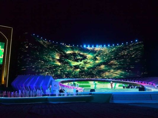 P10 LED Transparent Video Wall With 120 Degree Viewing Angle 10000 Hours Lifespan