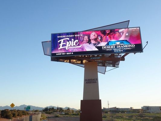 320x160mm Size Wall Mounted Fixed LED Display P10 For Commercial Advertising