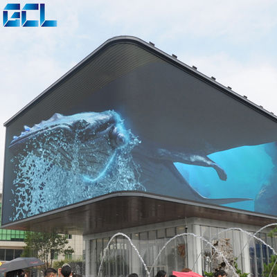 High Definition Outdoor LED Video Wall With 1/4 Scan Mode And 6mm Pixel Pitch