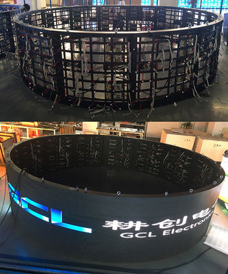 Iron Cabinet Full Color Outdoor Fixed LED Display SMD P6 Screen Naked Eye 3D Viewing
