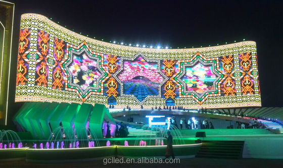 Transparent 60%  P7.9-10.4\P15.625mm LED Advertising Screen With See Through Glass For Shopping Mall