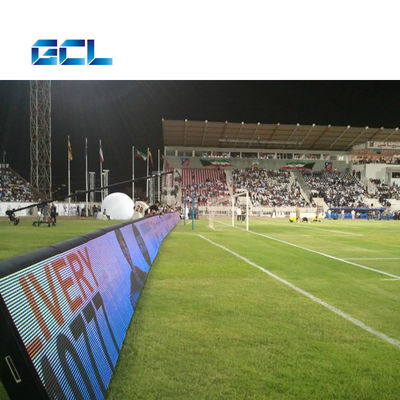 P10 Steel Cabinet Stadium Perimeter LED Display Screen for E-Sports Large Football Stadium Events
