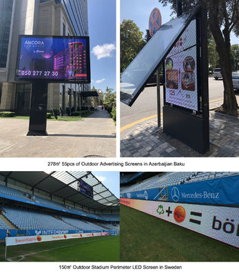 Cabinet Size Floor Standing LED Poster Video Display P1.875 Outdoor LED Poster For Outdoor Advertising