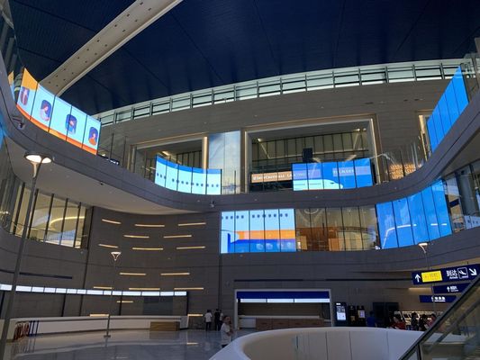 Indoor P7.8 Transparent LED Display Digital LED Video Mesh Customizable 