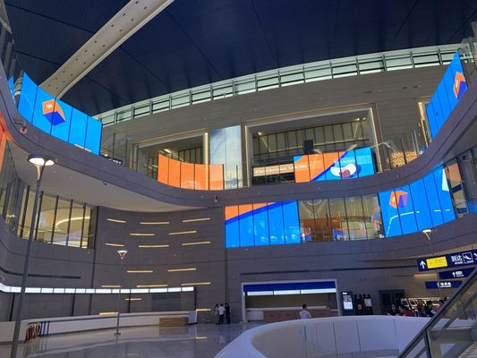 Indoor P7.8 Transparent LED Display Digital LED Video Mesh Customizable 