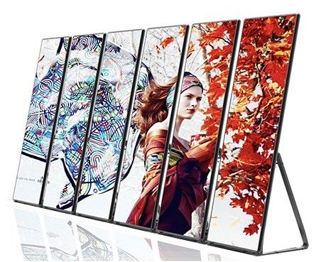 Acrylic Aluminum Lenticular Advertising LED Poster For Shopping Mall