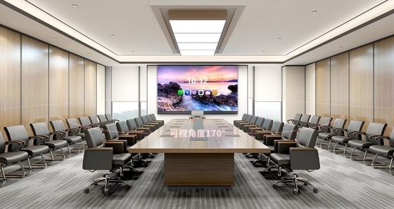 Conference Room Large Led Display Screen Full Front Service Matte Black Screen COB P0.9mm P1.2mm Definition