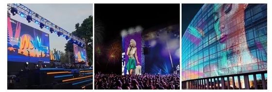 Gflow Series P3.9-7.8 P10.4mm LED Display Screen For Shopping Center Stage Church Tourist Attraction Event
