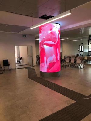 Personalized Full Color Cylindrical LED Display P1.8mm for Indoor Panel Size 240*120mm