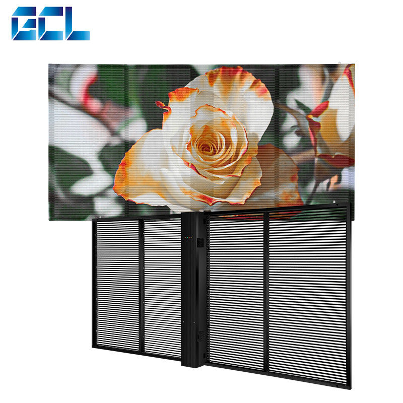 GCL 1000mm Customized Flexible Transparent LED Screen For Indoor Easy Installation