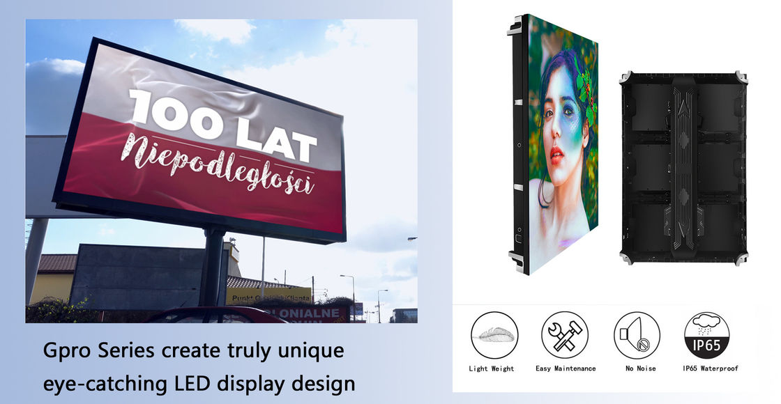 Grock P6/P8/P10 Outdoor LED Display Billboard High Resolution Water Proof and IP65 Protection Level