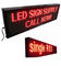FCC Aluminum Cabinet P5mm 1R1G LED Moving Message Board