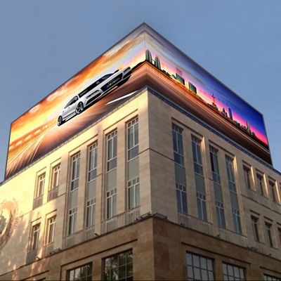 Waterproof P5.95 P10 Front Service Outdoor Fixed Led Display 140/140 View Angle ODM