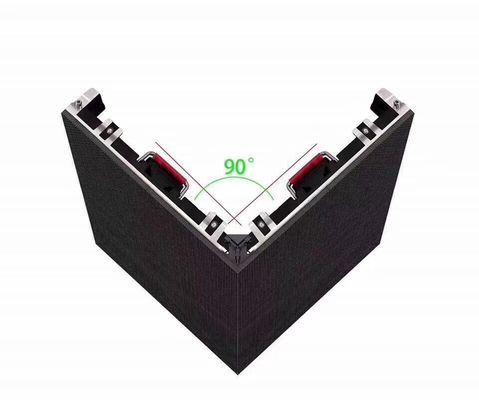 High Brightness 90 Degree Corner Outdoor Advertising LED Display With 10000hours Life Span