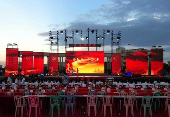 Mesh Rental Product LED Display Screen 6500 nits P3.9-7.8 P10.4mm Shopping Center Stage Church Tourist Attraction Event