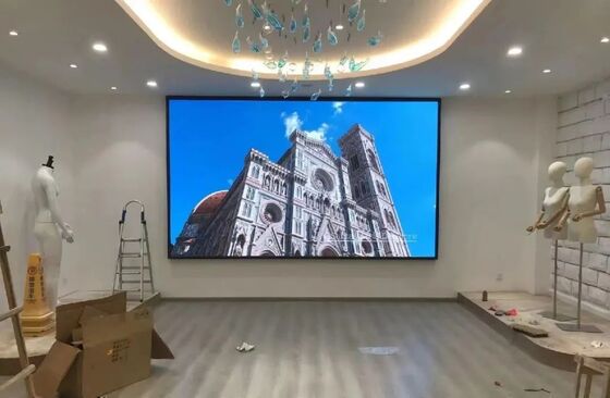 Indoor Fixed LED Display with 0.9mm Pixel Pitch 600nits Brightness and Full Front Service for Conference Rooms
