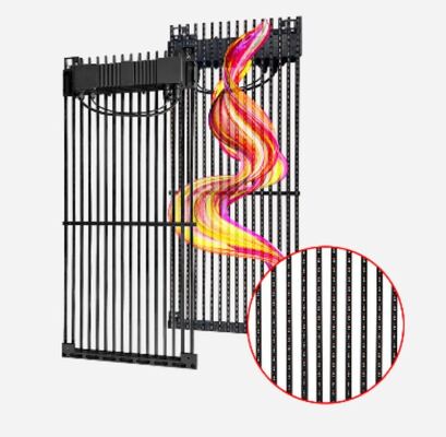 Outdoor 8000Nits High Brightness Light Rate 75% Grille Display Screen, Customizable